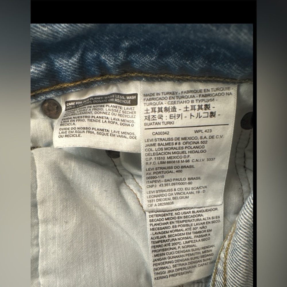 NWOT Levi’s 501 CT Jeans- Women’s 30x28” - Picture 3 of 7